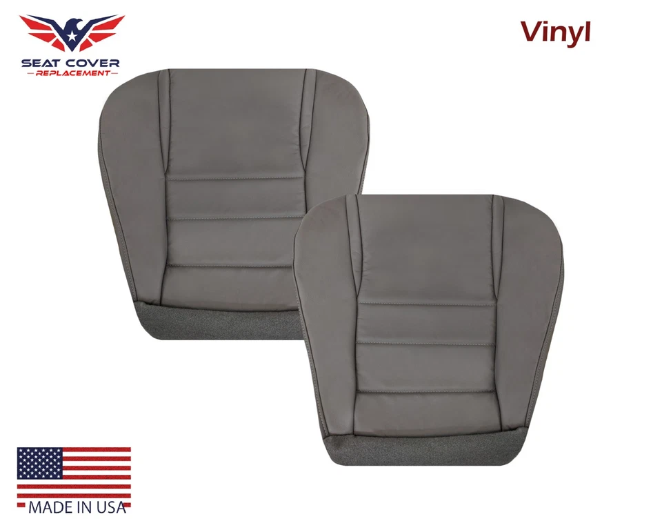 Серые чехлы на сиденья водителя и пассажира для Ford Mustang 1994 1995 1996 1997 1998 годов выпуска - Изображение 4 из 4