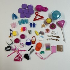 Lote de 50+ Accesorios Barbie Modernos Muñeca Moda Surtido Mixto Artículos para el Hogar