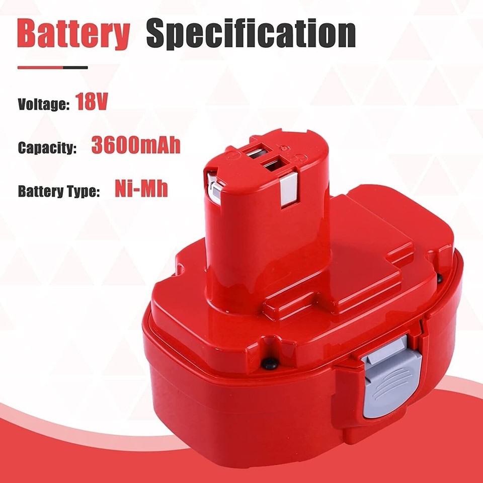 Caricabatteria Per Maka PA12 PA18 DC1804 DC1822 7.2V-18V NI-CD - Foto 11