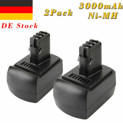 2x 3,0AH 12V Ni-MH Akku Für Metabo 6.25473,BS 12 SP,BSZ 12 Impuls,BSZ 12 Premium