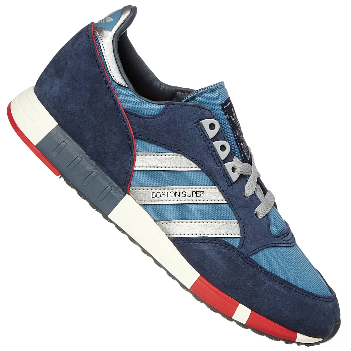 hipoteca Coro apenas Zapatillas adidas Originals Boston Super Sneaker M25419 vintage clásicas  azul gris rojo | eBay