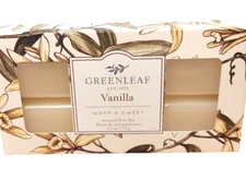 Greenleaf Vanilla Scented Wax Bar 2.6 oz 6 blocks New