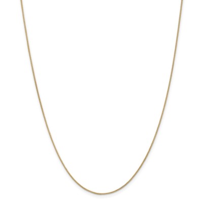 14k Gelbgold 0,80 mm Spiga Weizen Anhänger Kette Halskette 20 Zoll