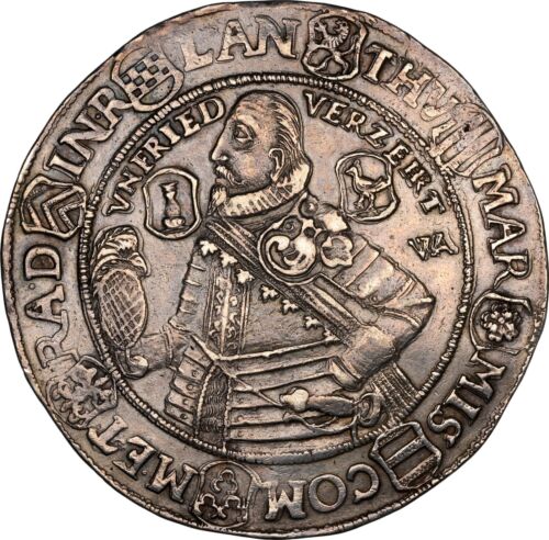 1629-WA Germany Saxony Gotha Thaler AU NGC - Superbly Preserved! - Picture 2 of 5