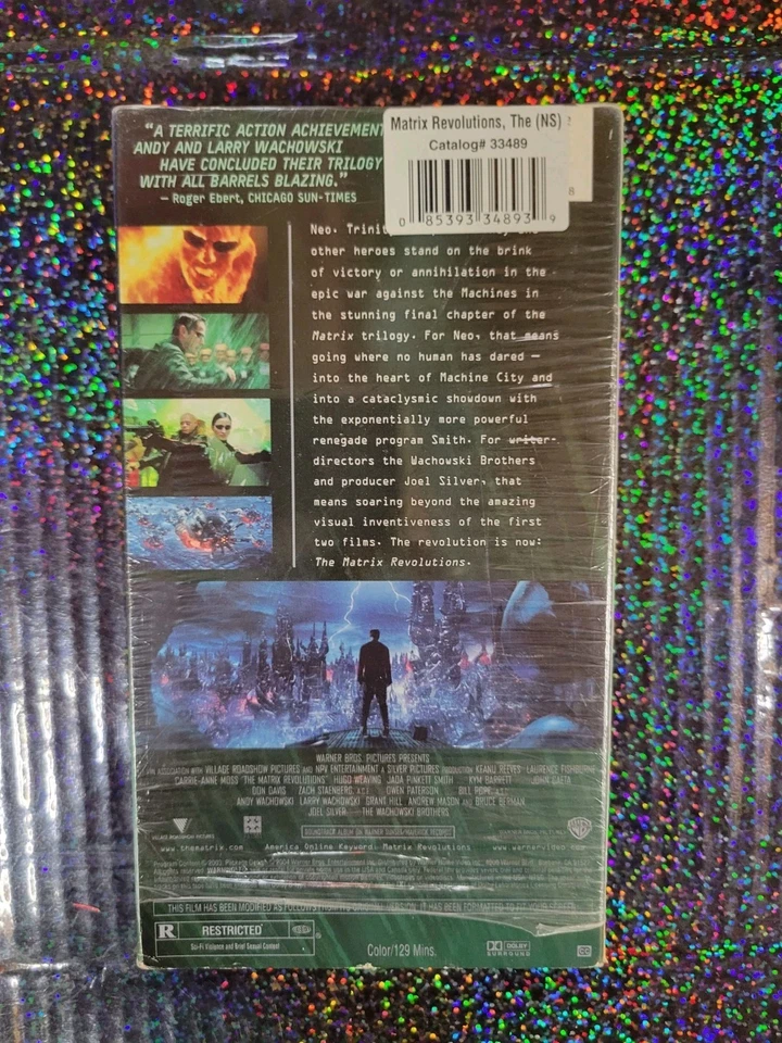 Matrix Revolutions Late Release VHS 2004 Tested Hollywood Video - Image 3 of 4