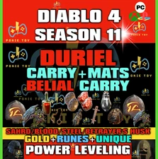 🔥DIABLO 4 SEASON 11🔥Season of Divine Intervention🔥POWER LEVEL GOLD RUNES✨