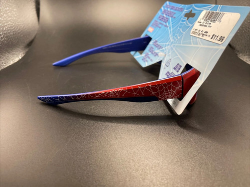 Marvel Spiderman Blue & Red Frame Kids 100% UVA-UVB Sunglasses - Picture 3 of 4