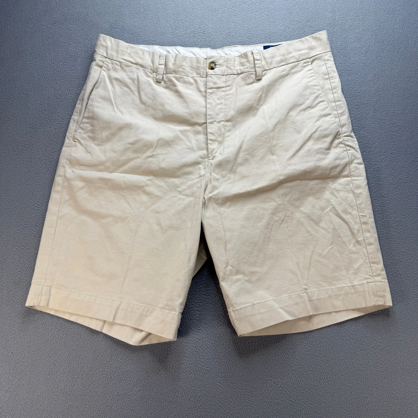 Polo Ralph Lauren Shorts Mens 34 (FIT 35) Khaki Chino Stretch Classic Fit Cotton