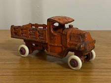 Cast Iron C Cab Stake Truck Vintage Floor Toy A5-91