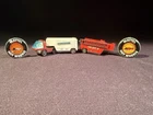 Vintage Hotwheels Heavyweights Fire Truck And Van Line With Buttons