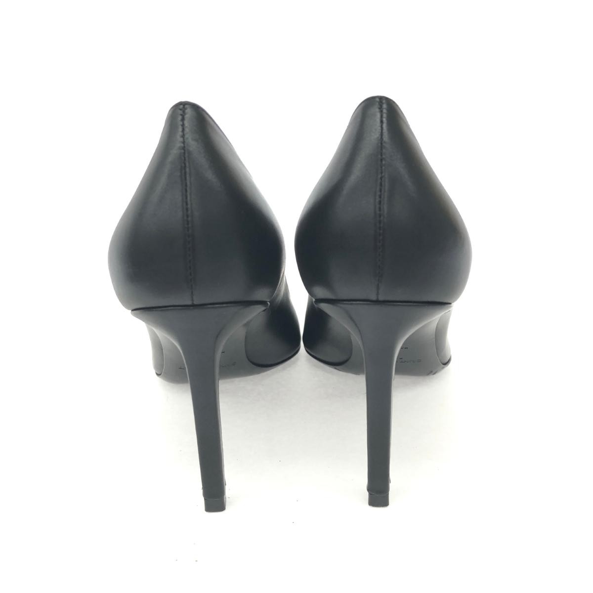 Saint Laurent Paris Shoes Pumps Heel EU 36.5 US 6.5 Leather Black Authentic thumbnail 22