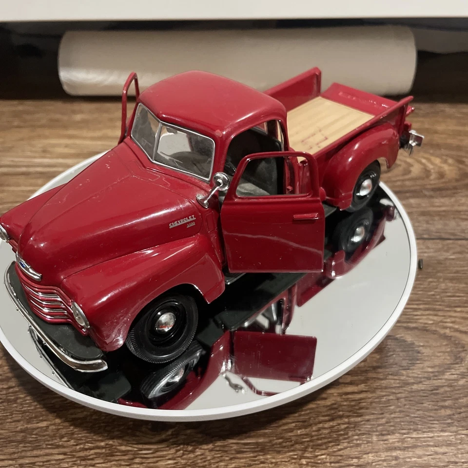 Chevrolet 3100 1950 camioneta diecast vehículo escala 1:25, rojo Foto 2 de 4