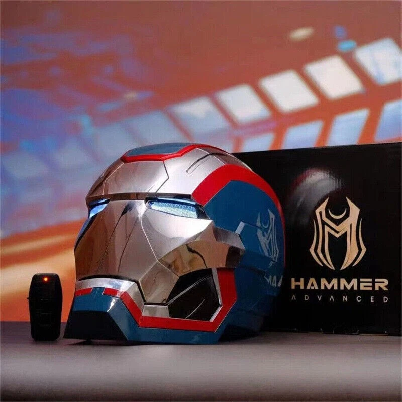 1/1 Iron Man Iron Patriot Helmet Wearable Electric Voice-control Full Head Mask - Image 2 of 4