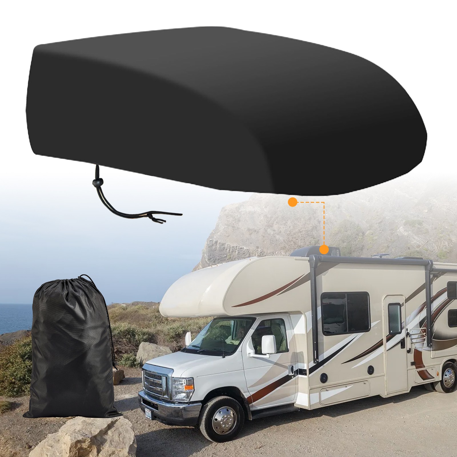 RV Air Conditioner Covers For Dometic BriskII,Coleman Mach I,II,III,Mach3 Plus