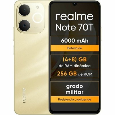 Smartphone Handy 6,74'' 256GB 4GB RAM Realme NOTE 70T Gold