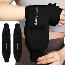 Wrist Ice Pack Wrap 2 Gel Packs Hot Cold Compression Brace for Carpal Tunnel
