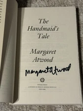 MARGARET ATWOOD SIGNED THE HANDMAIDS TALE BOOK 40TH ANNIVERSARY EDITION