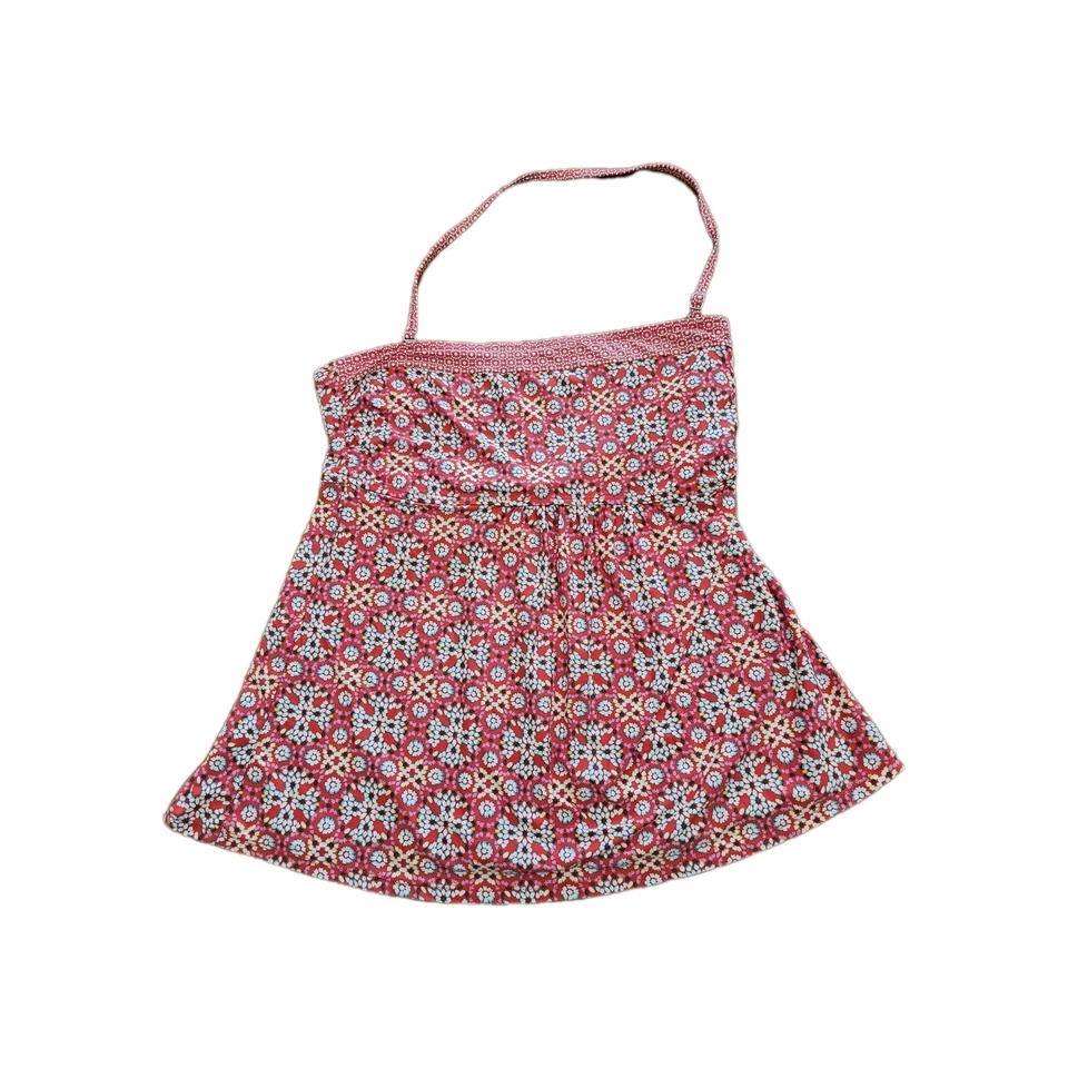 Traje de baño Beach House Payton Bandeau Tankini Top correa extraíble medallón rojo Foto 3 de 4