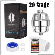 20 Stage Shower Head Filter Purifier with Filter for Hard Water Softener