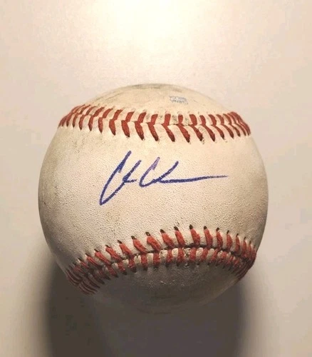 Autographed Baseball game used CHARLIE CONDON Colorado Rockies