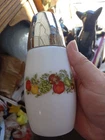 Vintage Spice of Life Muffineer Sugar Dispenser Shaker Corning Ware Milk Glass