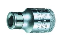 "Gedore Bit-Adapter Mit 1/4\" (6.3 Mm) Sechskant FüR 3/8\" (10 Mm) Knarre/Aufnahme"