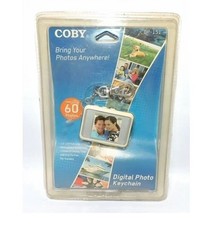 New Coby Digital Picture Photo Keychain DP151 1.5" LCD 60 Photos Rechargeable