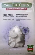 Trash Bag 13gal Drawstring With Lavender Vanilla Scent 100ct