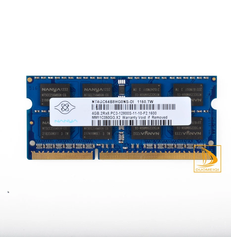 For Nanya 4GB 2RX8 PC3-12800S DDR3 1600Mhz 204Pin SODIMM Laptop Memory RAM - Image 3 of 4