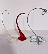 3 Christmas Ornament Stand/Hanger lot, for Display