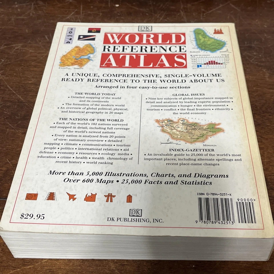 Dorling Kindersley World Reference Atlas Revised 1998 Edition - Image 2 of 4