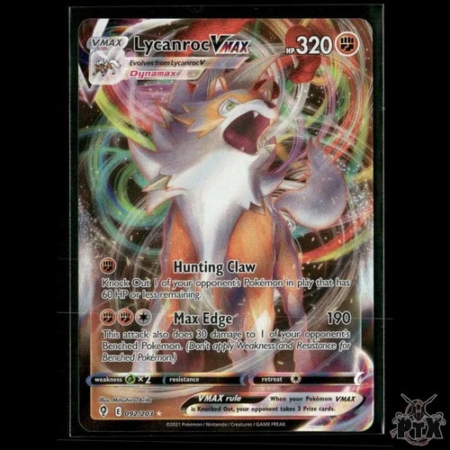 Lycanroc VMAX 092/203 SWSH07: Evolving Skies NM Pokemon
