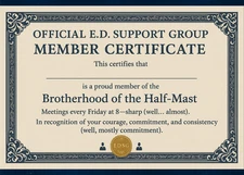 😂 Erectile Dysfunction Support Group Prank Postcard – Funny Anonymous Gag Gift!