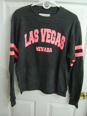Ragwear USA Sweatshirt UNISEX Crew Neck Print MED NEW W/O TAGS Gray/Pink