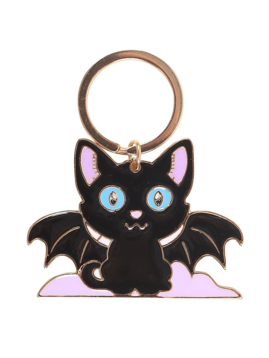 In My Witch Era Bat Cat Enamel Keyring