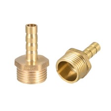 Brass Barb Hose Fittings Connector Adapter 6mm Barbed x G3/8 Male Pipe 2pcs
