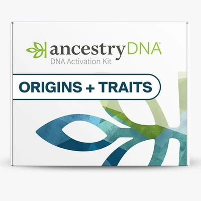 AncestryDNA + Traits: Genetic Ethnicity + Traits Test Testing Kit with 35+Traits