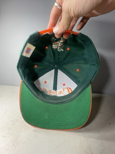 Vintage 90s Miami Hurricanes Snapback Hat, Miami 'Canes, Collegiate Drew Pearson - Picture 5 of 7