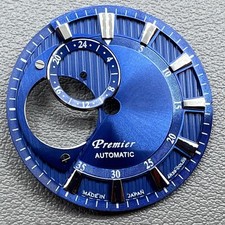 Reloj de buceo hueco modificado con fuente plateada de 28,5 mm esfera sin lume para movimiento NH39