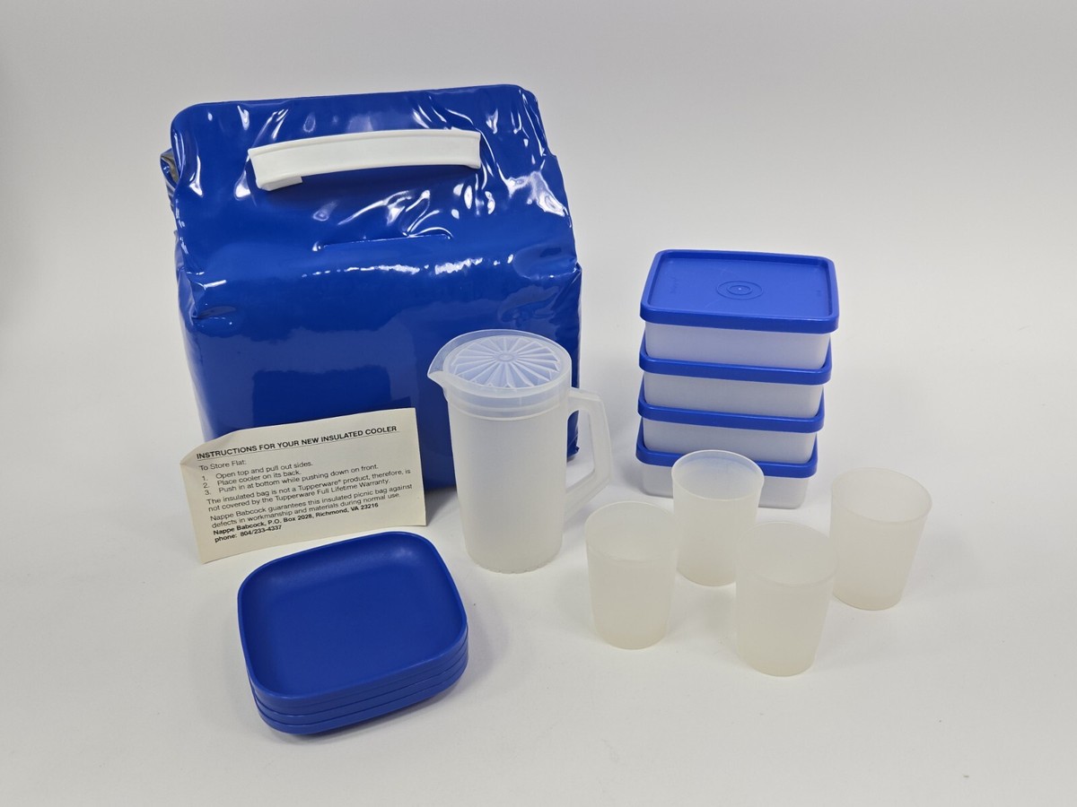 Tupperware TupperToys Vintage Picnic Set Cooler Pack NOS | eBay