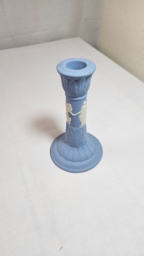 Vintage Wedgewood Kerzenständer Jasperware blau "Dancing Hours" - Bild 2 von 6
