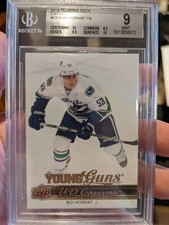 2014-15 UD UPPER DECK Bo Horvat #C234 YOUNG GUNS CANVAS ROOKIE BGS 9 w/2 10's!