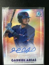 2021 Bowman Chrome Dawn of Glory Autographs #DOGAGA Gabriel Arias Indians /99