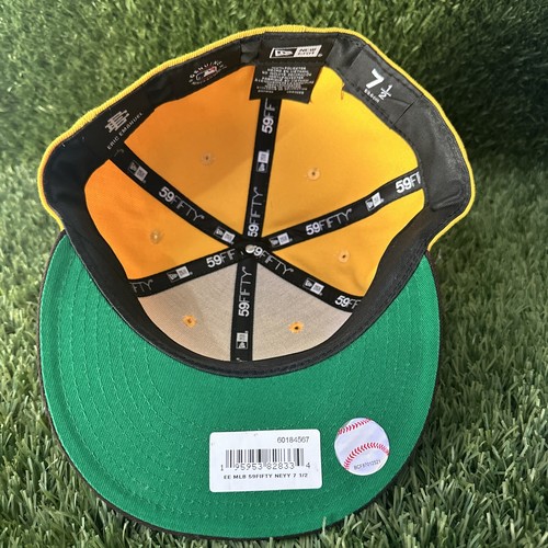 New Era X Eric Emanuel Yankees Padres Fitted Hat Yellow Size 7 1/2 - Picture 5 of 6
