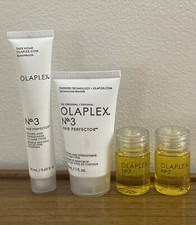 4pc Olaplex No. 3 20ml, 30ml  2x No. 7 Bonding Oil 7.5ml travel sizes NEW.