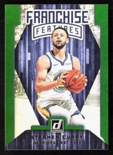 2019-20 Panini Donruss Stephen Curry Franchise Features Green Flood #12 Warriors