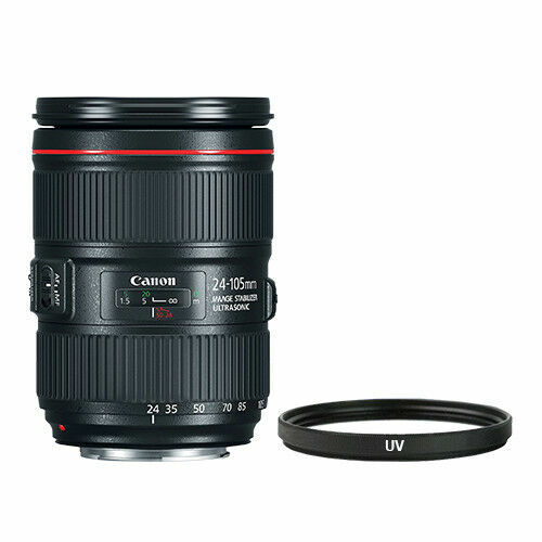 Canon EF 24-105mm f4 L ＋ UV CP VND フィルター Canon Ef 24-105Mm F4 L Is Usm White Box Filter With Hood