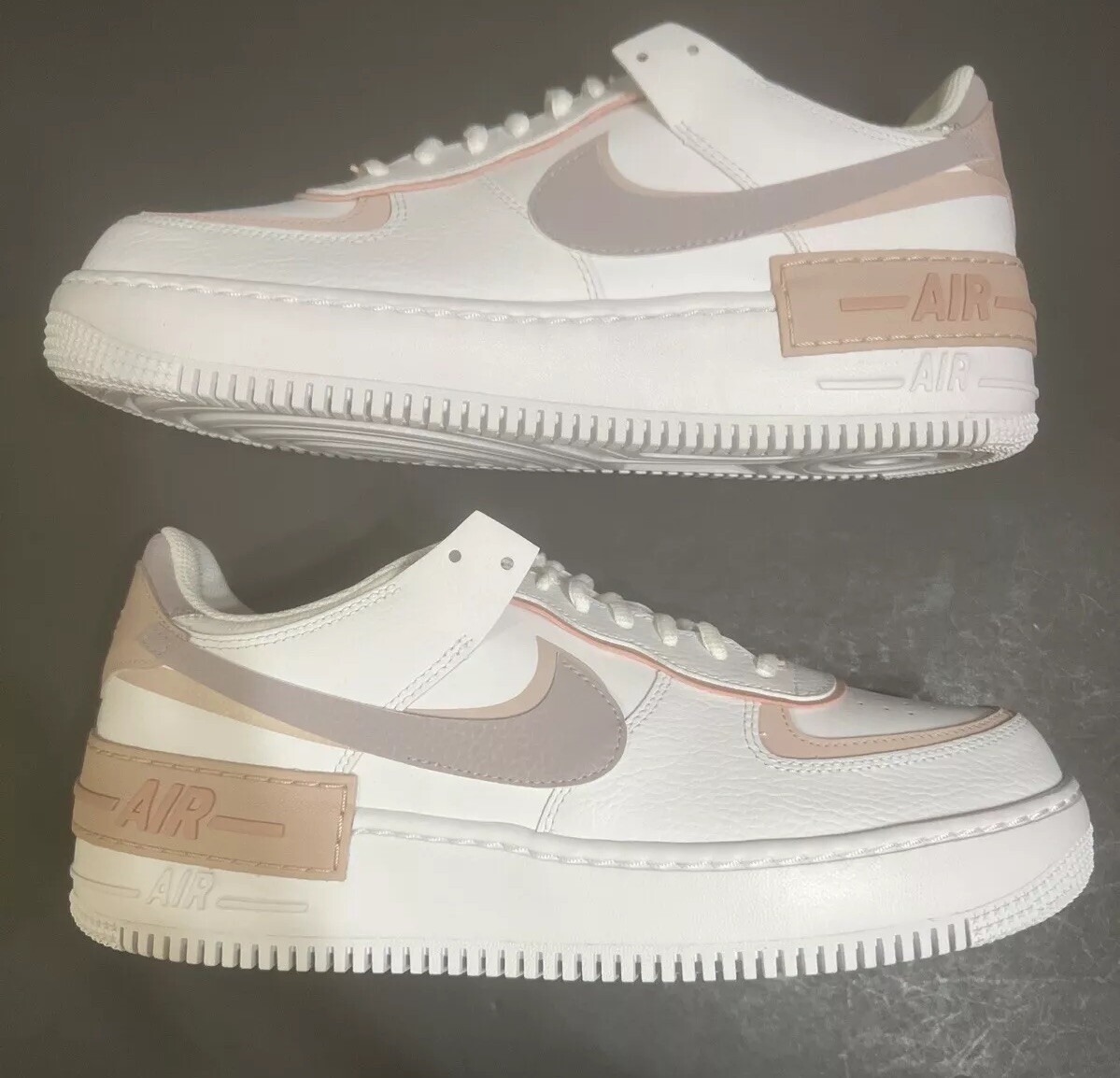 Sz 12 - NIKE WMNS AF1 SHADOW 'WHITE PINK OXFORD' MENS 10.5 NEW