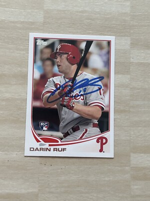 2013 Topps - #83 Darin Ruf (RC) On Card Rookie Auto IP Signature | eBay