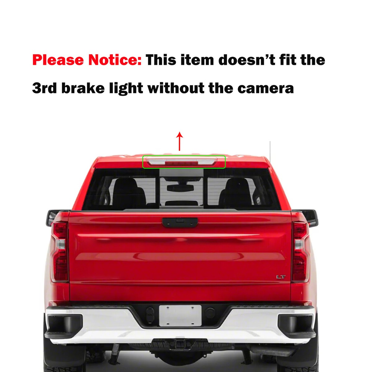 Smoked Black Rear Tail Light Lamp Guard Cover Trim For Chevrolet Silverado 2022+ - Foto 7